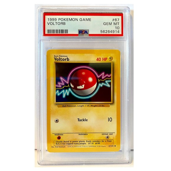 Pokemon Other - PSA 10 VOLTORB 67/102 GEM MINT │ Base Set Unlimited │1999 Pokémon 56264914